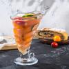8.9oz 260ml Creative Glass Dessert Cup Transparent Reusable Yogurt Milk Tableware for Party Wedding Supply Ice Cream Juice Cups
