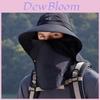 Summer Uv Protection Wide Brim Fisherman Hat With Neck Cover For Outdoor Activities