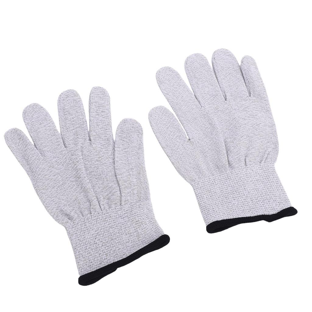 Conductive Gloves Nylon Silver Fiber 280D Breathable Unisex Computer Gloves for Electronic Assembly Circuit Board Handling