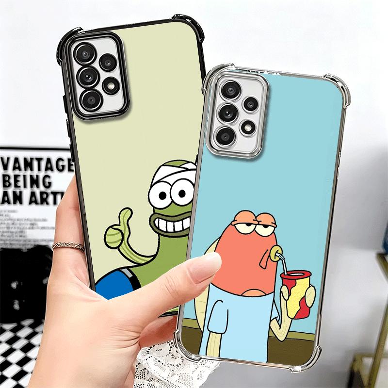 Funny Cartoon Ugly Fish Soft Phone Case For Samsung A17 A27 A07 A37 A57 A16 A56 A15 A55 A14 A54 A13 A53 A26 A36 A25 A35 A24 A34