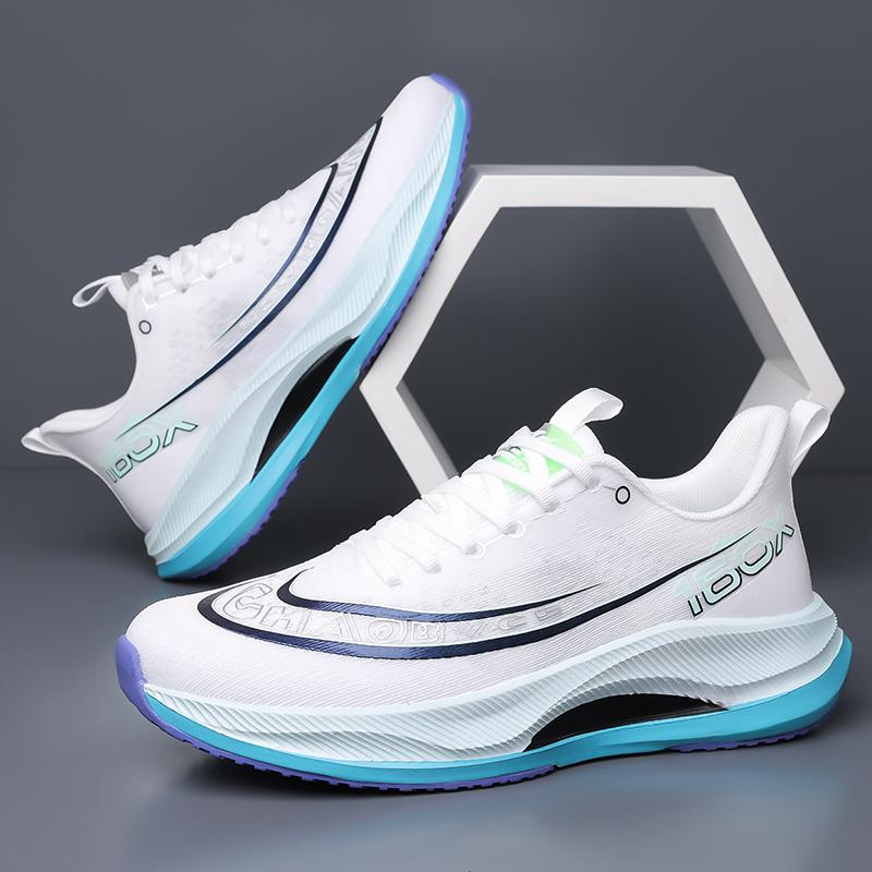 Summer Men'S Breathable Lightweight Anti Slip High Quality Shock Absorbent Running Shoes 38-45 Tri Color