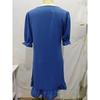 Spring Summer Women's Vintage Cotton Linen Dress, European American Style Solid Color Round Neck Half Sleeve Loose Flowy Midi Dress for Casual
