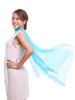 Women's 180cm Rectangular Silk Scarf with Glittered Design