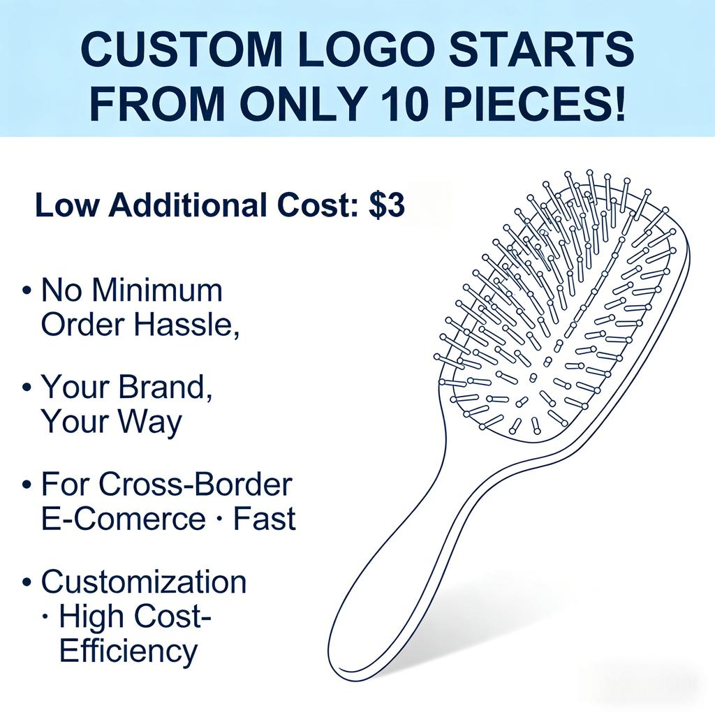 Low Moq Mini Brush Bulk Pocket Travel Small brush Long Short Wet Dry Hair Scalp Massage Gifts for Wedding