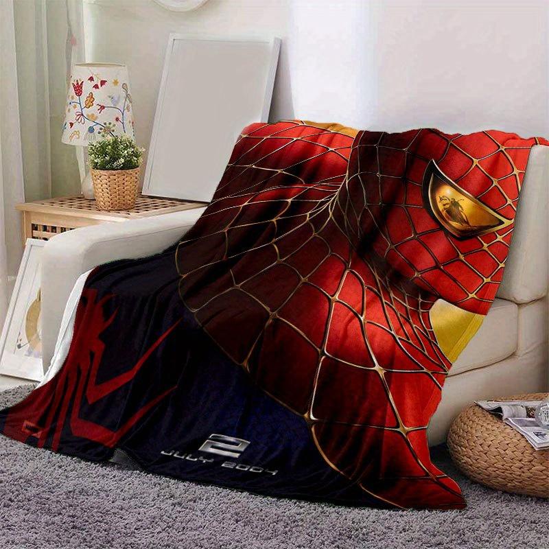 Spider-man Cute Printed Blanket Rectangular Soft Comfortable Modern Style Polyester