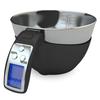 Digital Kitchen Food Scale with Bowl - 11lb Grams Ounces - Removable Dishwasher-Safe Mixing Bowl - Black