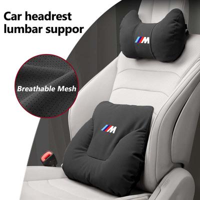 ZDNE2 Car Headrest Neck Cushion Lumbar Support Mat Seat Neck Protector Pillow For E30 E34 E36 E39 E46 E52 E53 E60 E61 E62 E70 E71
