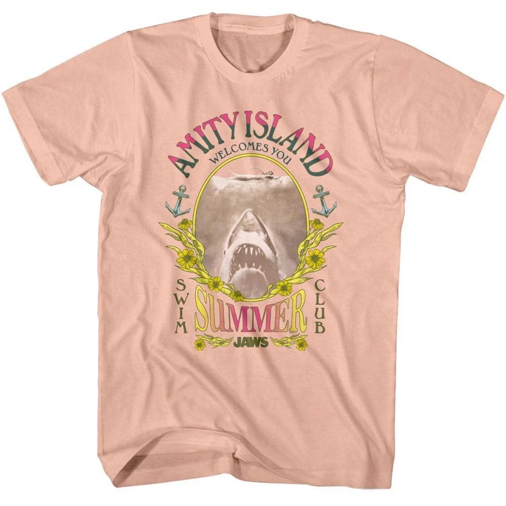 Jaws Amity Island Summer Swim Club Men s T Shirt 4XL