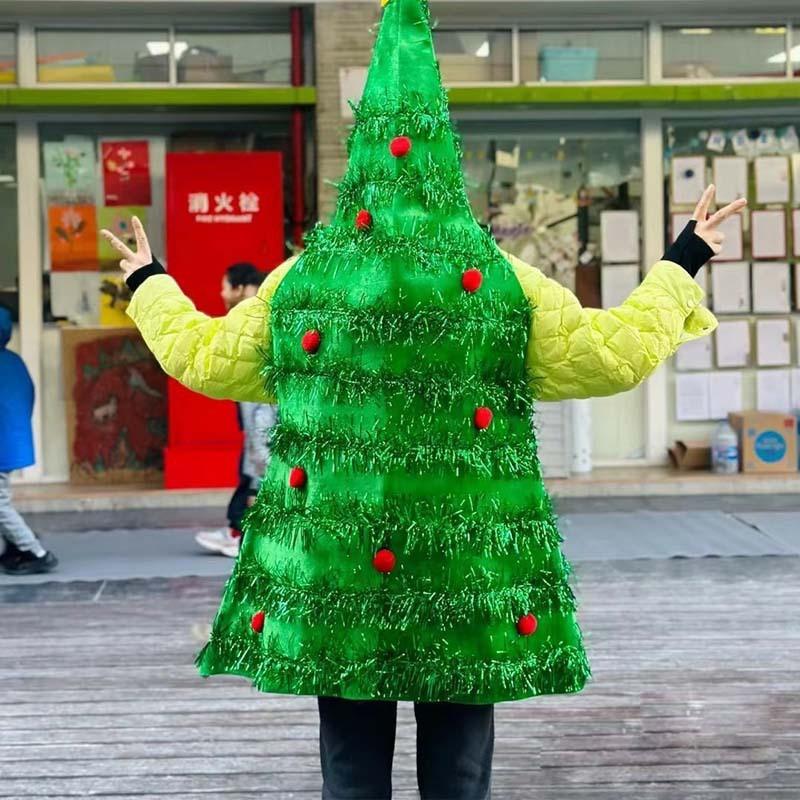Christmas Tree Costume Adult Toddler Christmas Tree Dress Up Christmas Show Costume Santa Claus Costume Christmas Tree Simulation