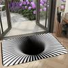 3D Visual Trap Mat, Carpet Floor MATS Anti-slip Foot MATS for Bathrooms and Toilets