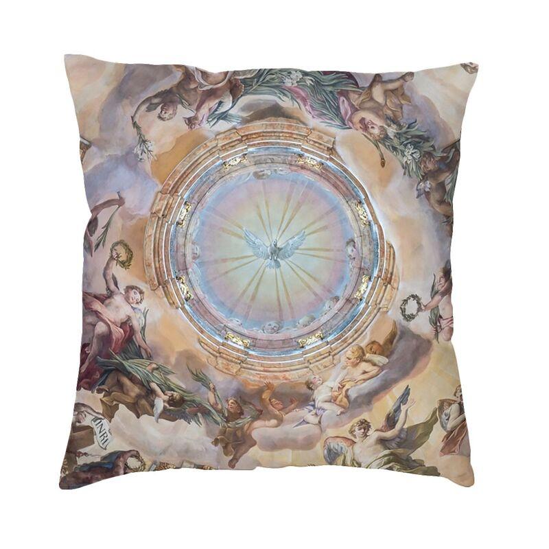 Luxury Via Triumphalis Of Saint Benedict Cushion Cover x Soft Baroque Throw Pillow Case Sofa Square Pillowcase Decoration