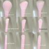 10Pcs/Set Translucent Jelly Pink Cosmetic Brush Candy Color Mini Size Makeup Brush Set   Travel