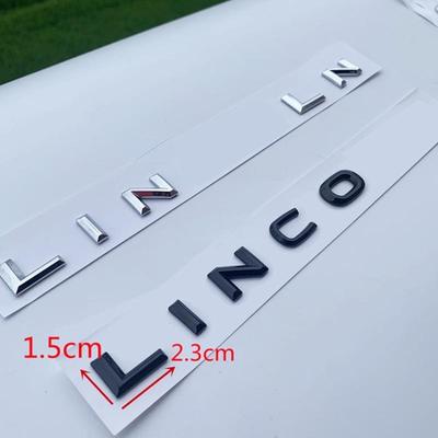 Black Silver Car Rear Tailage Sticker For Lincoln MKC MKZ MKX Navigator Locomotive CORSAIR AVIATOR Voyager Lincoln Sticker ABS