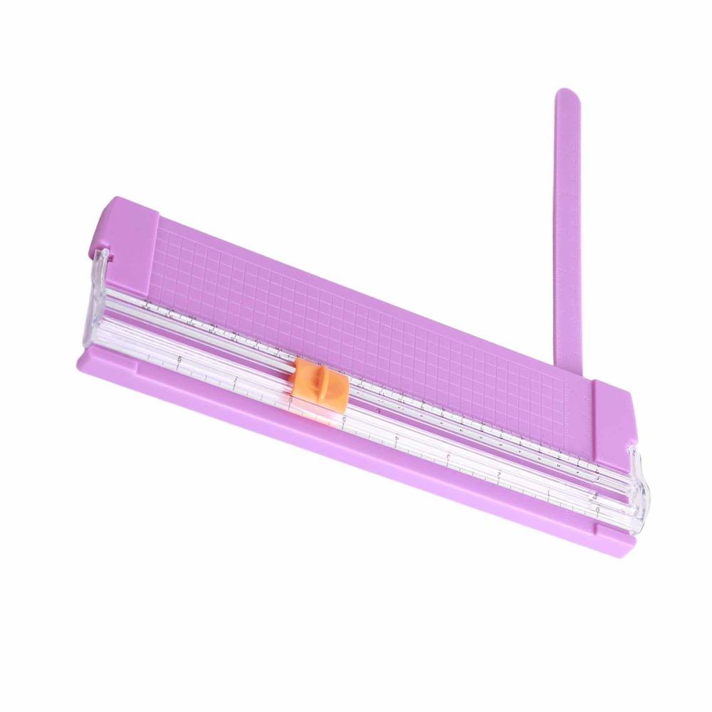 Purple/Pink/Orange/Blue/White A4 Paper Trimmer 220*60mm Cutting Size Paper Trimmer Photos Cutting