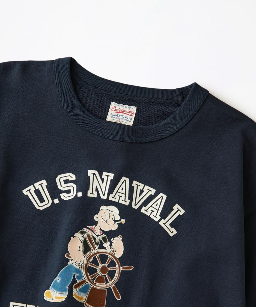 OUTSTANDING Mil Series Sweat(First Mate)_Navy