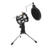 Foldable Microphone Shockproof Stand Pop Filter Holder Kit for Recording Studio Live Broadcast