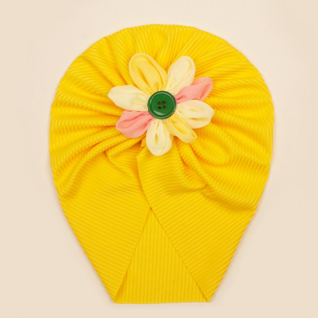 

Цветная цветочная шапка-пуловер для девочки с мягкой резинкой One Size