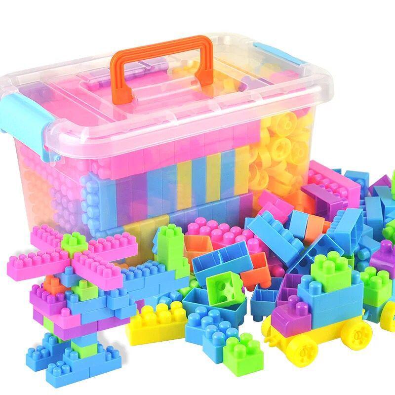 Versatile Large Particle Building Blocks Set for Children – DIY Interlocking Educational Toys for Early Learning
