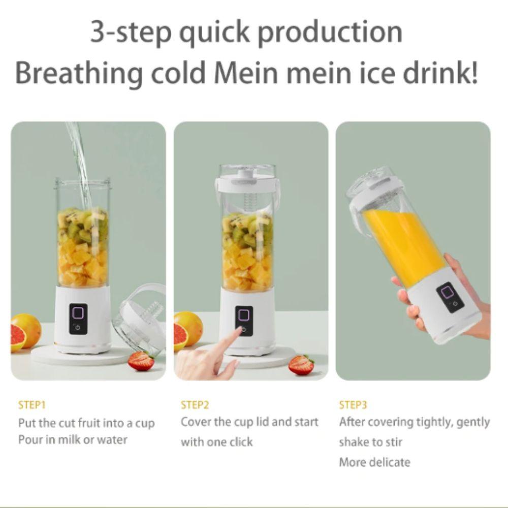 Fresh Fruit Blender Electric Juicer USB Rechargeable Fruit Mixers Smoothie Blender  Smoothie Making