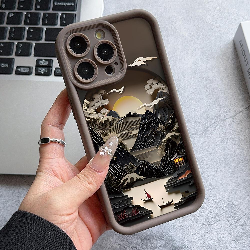 Landscape Pavilions Towers Phone Case for Xiaomi Redmi Note 14 13 12s 12 11 10 9s 9 8 7 A5 Pro Plus 4G 5G Soft TPU Back Cover