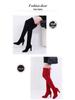 European & American Plus Size Over-the-Knee High Heel Pointed Toe Frosted Zipper Women's Boots for Spring & Autumn Winters