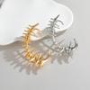 1pc Gothic Style Spikes & Thorn Skeleton Ear Cuff Non-Piercing Ear Clip for Unisex