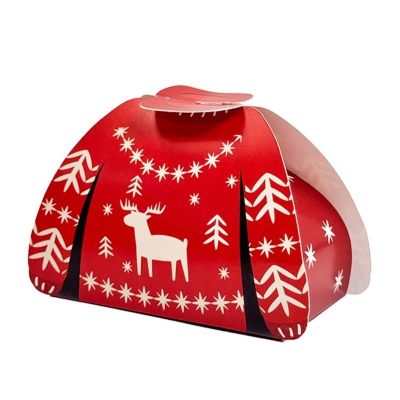 24PCS Knitted Pattern Gift Packaging Boxes Food Grade Materials Quick Fold Design Festival Parties Favors