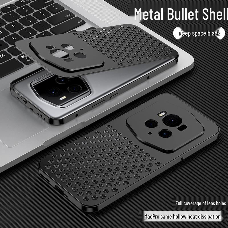 Honor Magic6 Pro Porsche Aluminum Alloy Case with Heat Dissipation & Metal Snap Button