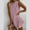 Fashion Women's Casual Fashion Solid Color Pullover Sleeveless Dress