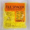 Pack of 100 User Friendly Tile Installation Spacers for Quick Easy Setup On Wall and Floor Tiles with Size Options 1.0mm To 3.0mm