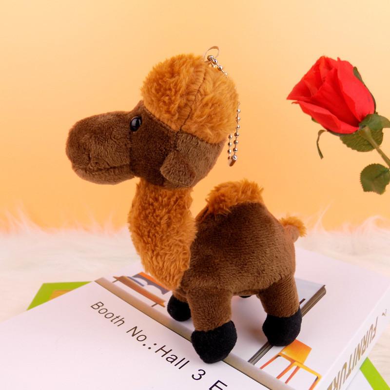 Adorable Plush Camel Toy Bell Ornament Souvenir Cute Stuffed Animal Keychain