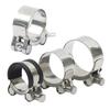 Durable Hose Clamp Stainless Steel Clamp, Adjustable Heavy Duty Clip, Leakproof Universal Metal for Automotive, Plumbing, Garden Connection Clip