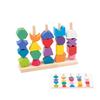 Children's Wooden Beads & Shapes Educational Toy for Color and Shape Recognition