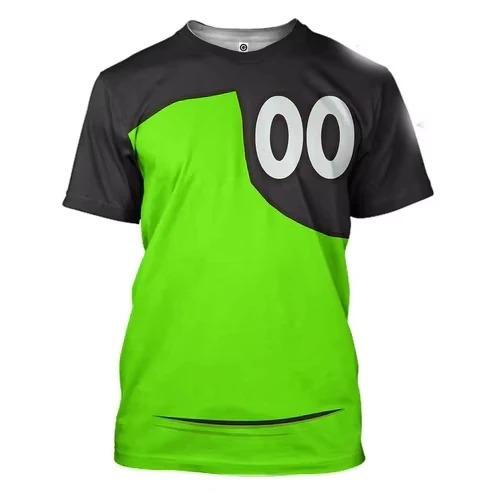 Nové Anime Omnitrix Ben10 Cosplay Trička 3D Potisk Bena Tennysona Dětské Kreslené Tričko Letní Pánské Dámské Harajuku Krátký Rukáv Y2k Top