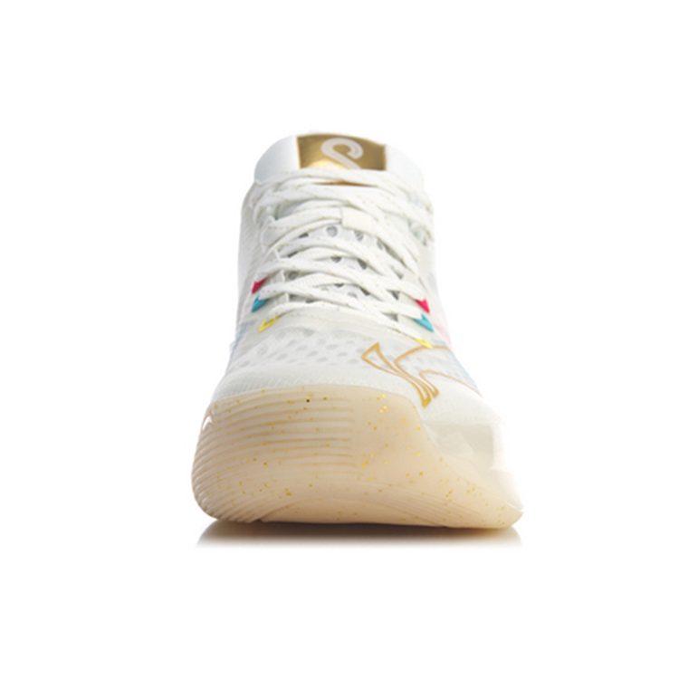 Li Ning Sonic 8 Low Basketballschuhe Herren Low Top Elfenbein ABAQ035-9