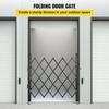Single Folding Security Gate, 94 × 122 cm(W × H) Folding Door Gate, Steel Accordion Security Gate, Flexible Expanding Security Gate, 360° Rolling