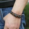 Fashion PU Leather Bracelet Vintage Style Jewelry for Men Women Adjustable Wristband Punk Rock Casual Gift