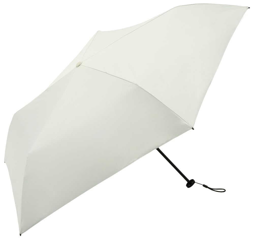 Because Folding Umbrella 50cm UV Cut Lightweight 120g Sun Umbrella Rain or Shine Slim Stylish White Compact PU Super Color Mini Approx. 99.9% Women's