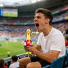 Stress Screaming Chicken Dog Toys Soccer Style Screaming Chicken Pinch Toy