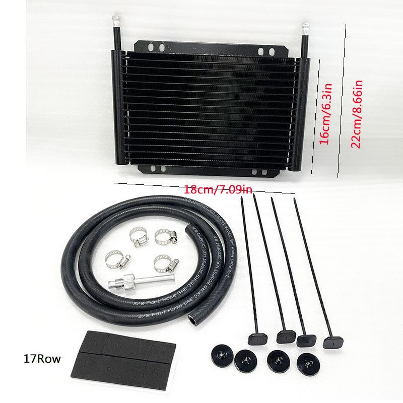 Oil Cooler Aluminum Transmission Oil Cooler 12Row 15Row 17Row Automatic Stacked Plate Oil Cooler Radiator