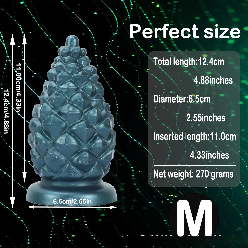 New Christmas Pinecone Anal Plug for Men and Women Liquid Silicone