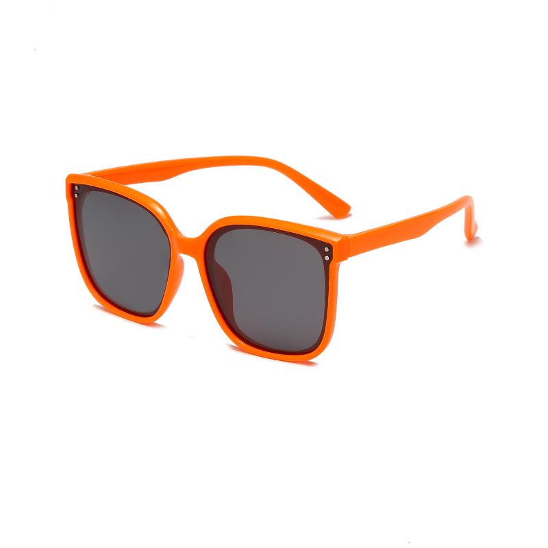 Children's Large Retro Silicone Polarized Sunglasses - UV Protection for Boys and Girls