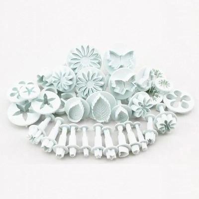 33 PZ/ Set Tagliapasta Pistone Taglia Fondant Torta Biscotto Stampo Fai da Te Strumenti Decorazione 3D Forniture per Dolci Stampo Biscotto