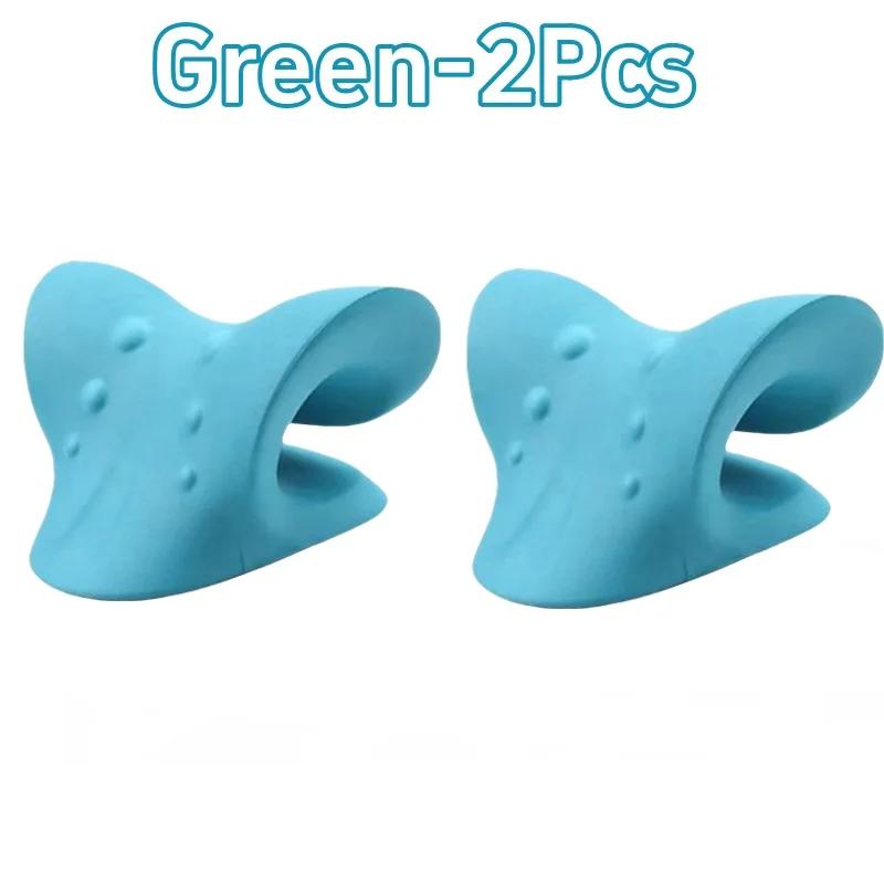 New 4Pcs C-Shape Cervical Pillow Straightened Pillow Curvature Neck Forward Tilt Corrector Sleep Repair Cervical Massager