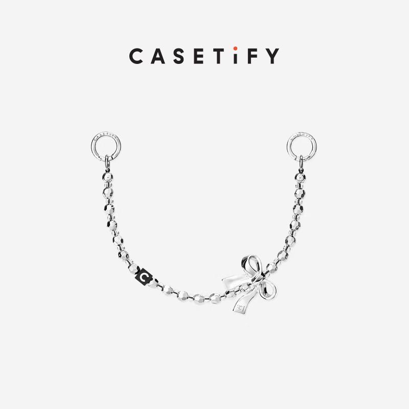 CASETIFY Metal Bow Phone Charm Keychain