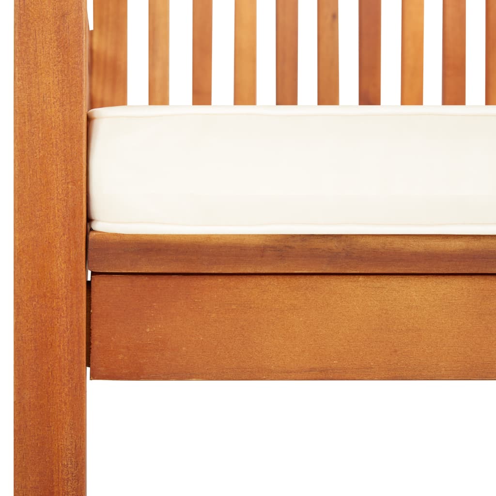 Garden Dining Chairs with Cushions 4 pcs Solid Acacia Wood