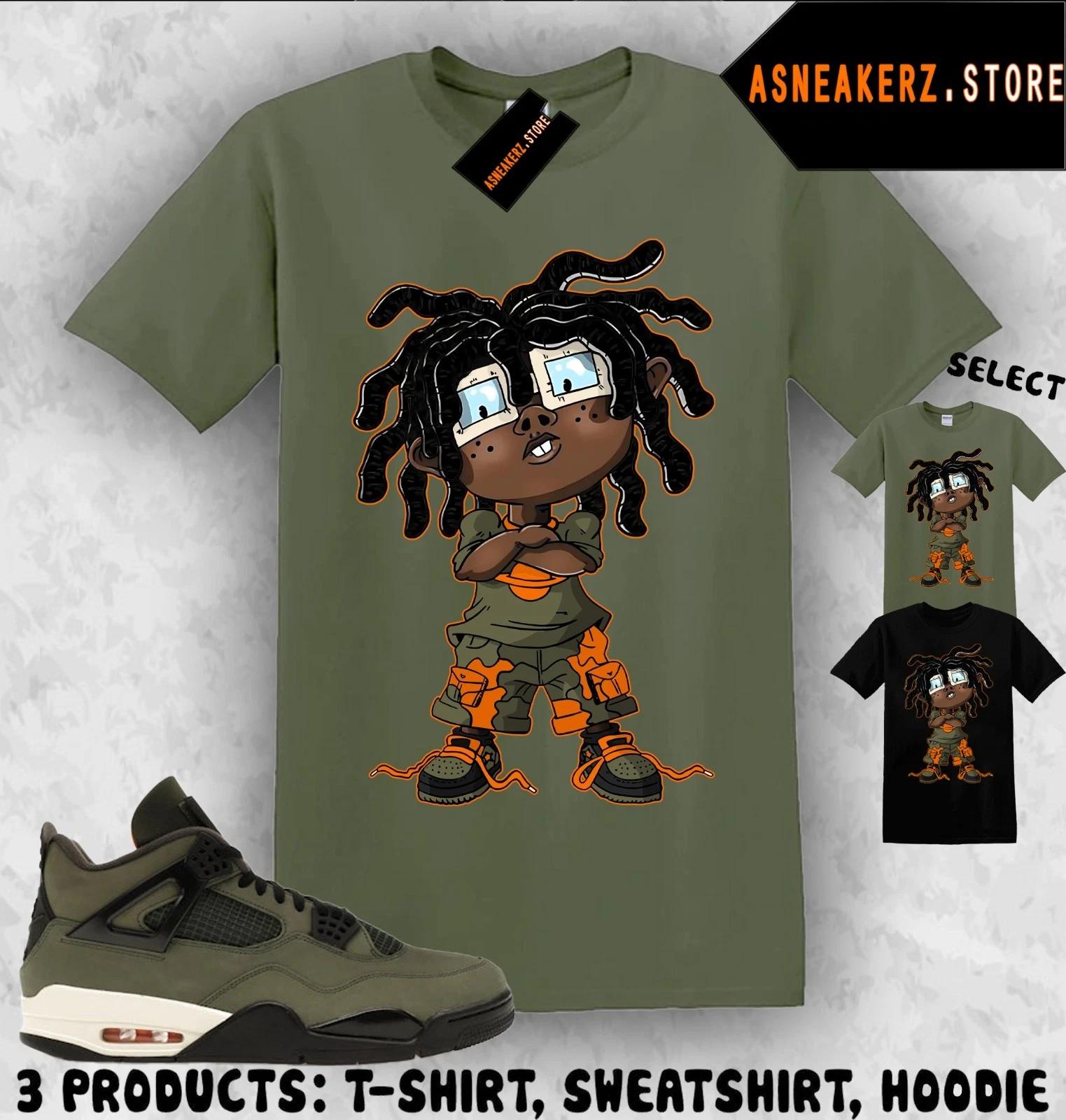 Shirt Matching Undefeated x AJ 4 OG 2025 To Match Sneaker Chongo Rugrats T shirt M