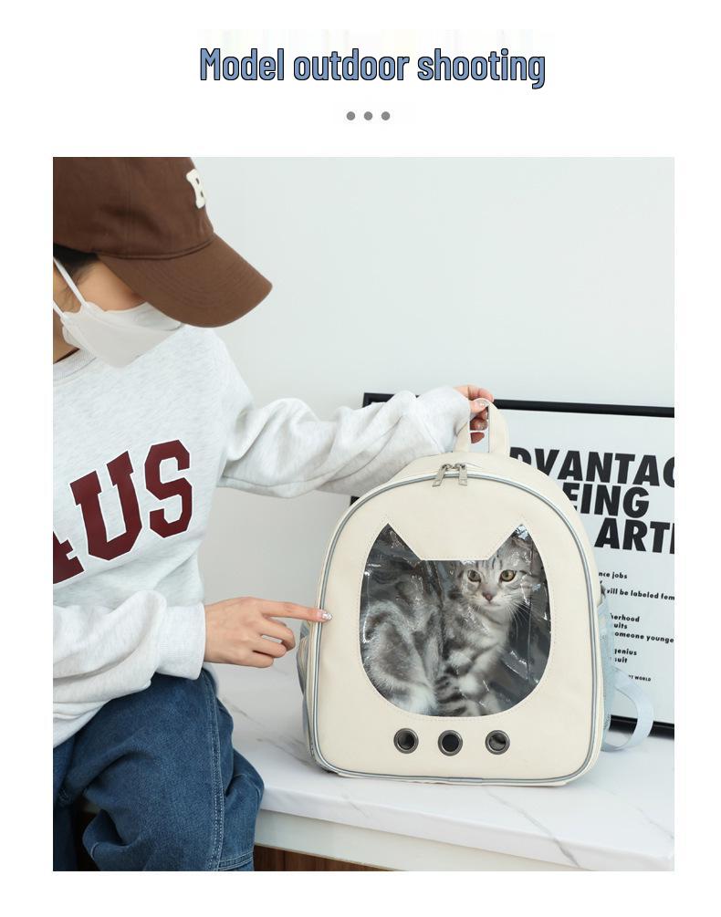 Atmungsaktiver Großer Haustierrucksack & Bett für Katzen und Hunde: Ganzjahres-Design, Tragbares Design