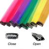 Synthetic Clip in Hair Extensions Rainbow Colorful Wig Hairpieces  for Daily Use Party