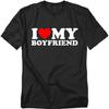 Popfunk I Heart My Boyfriend Tričko – Roztomilé Unisex Grafické Tričko pro Ženy a Muže, Vtipné Valentýnské